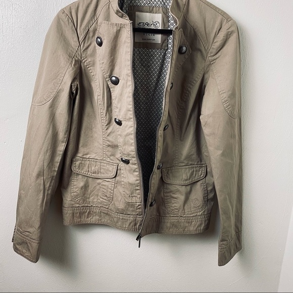 Esprit Jacket.  Tan.  Sz  8. - Picture 11 of 16